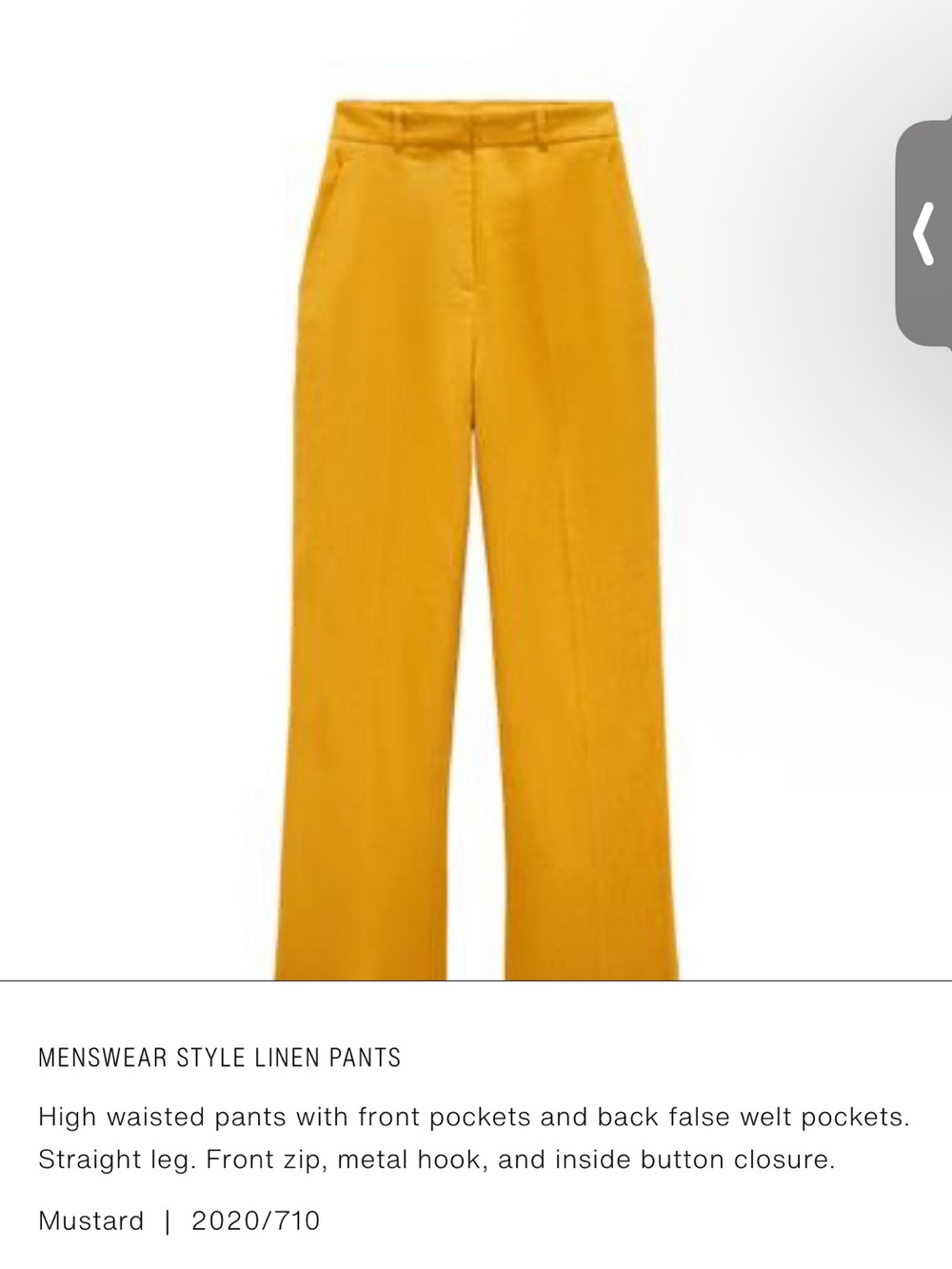 Zara Menswear style linen pants